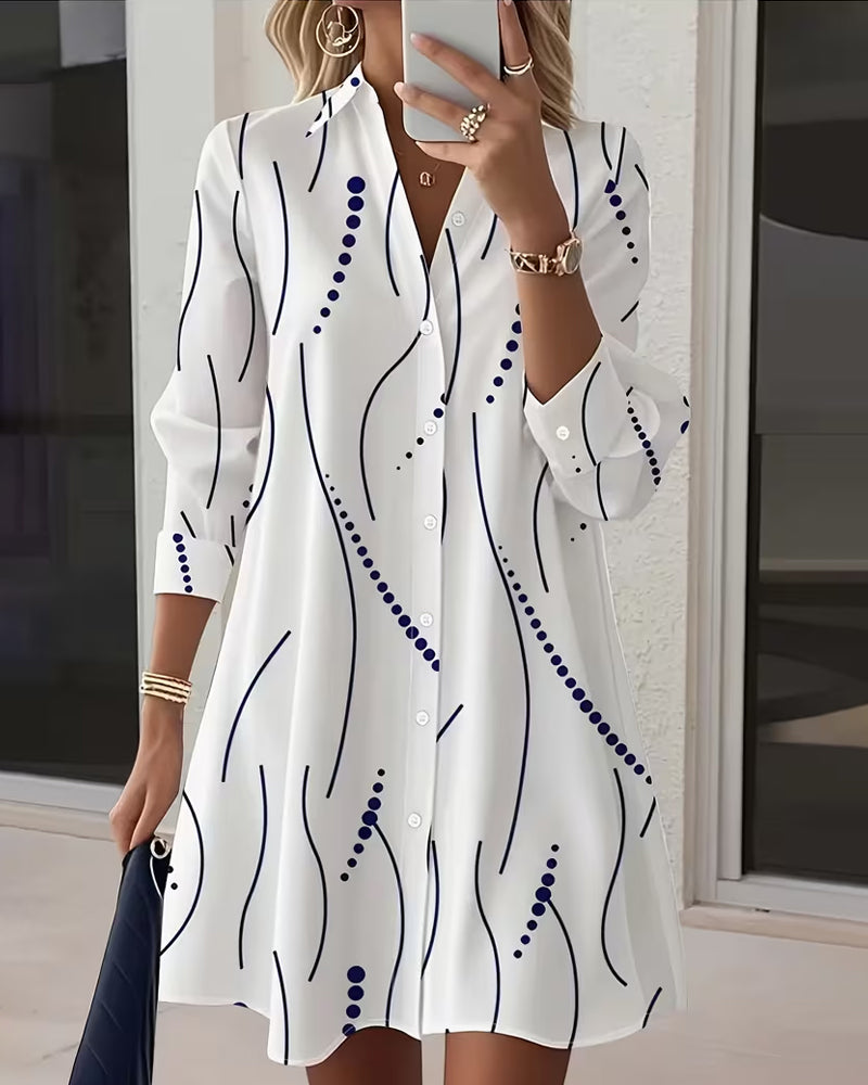 Claudine™ — Elegant and flowing shirt dress