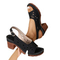 Hannah | Ankle Strap Block Heel Sandals