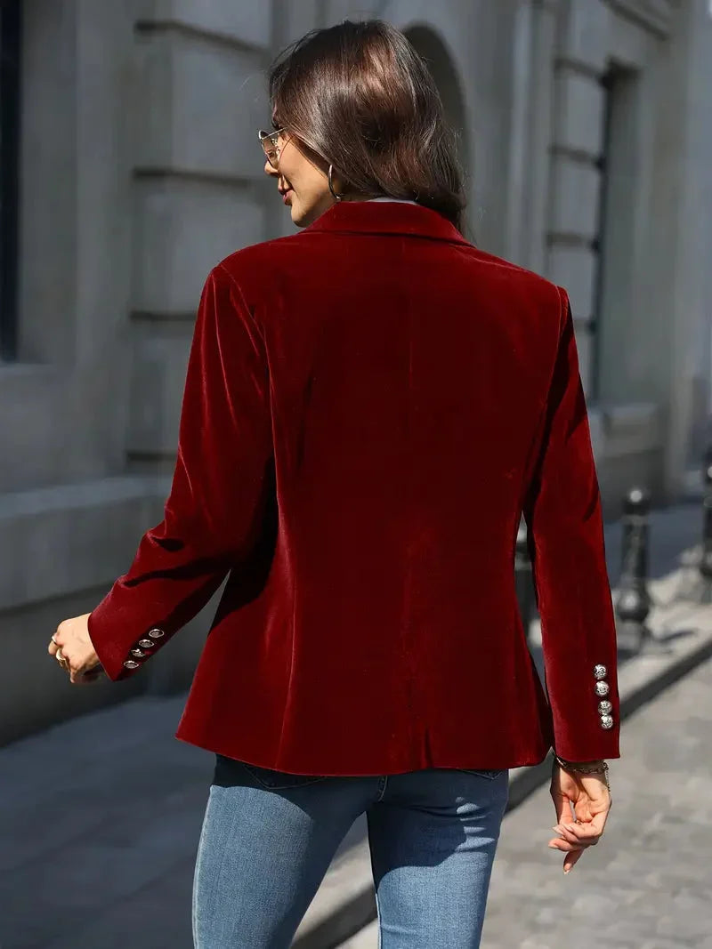 Laurel Crest™ | Elegant Velvet Blazer