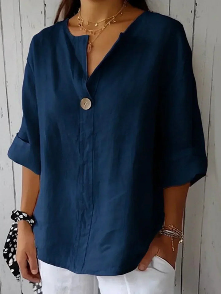 Nora - Casual V-Neck Blouse