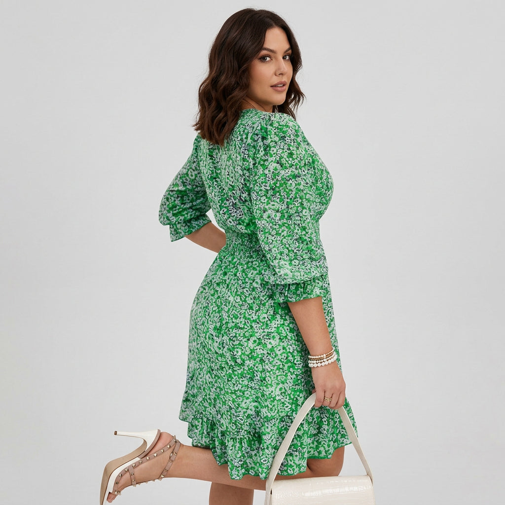 Linnea | Floral Puff Sleeve Dress