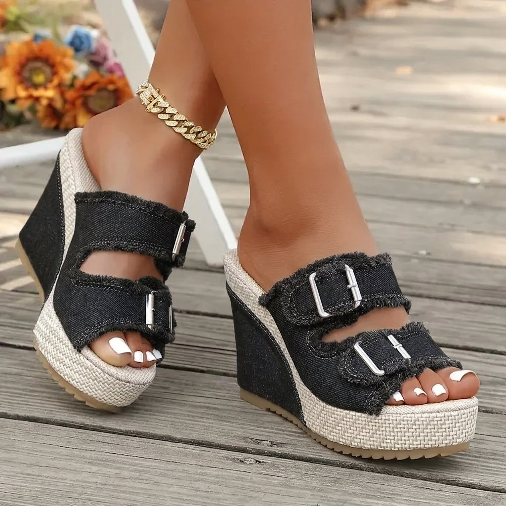 Fray |  Edge Wedge Sandals