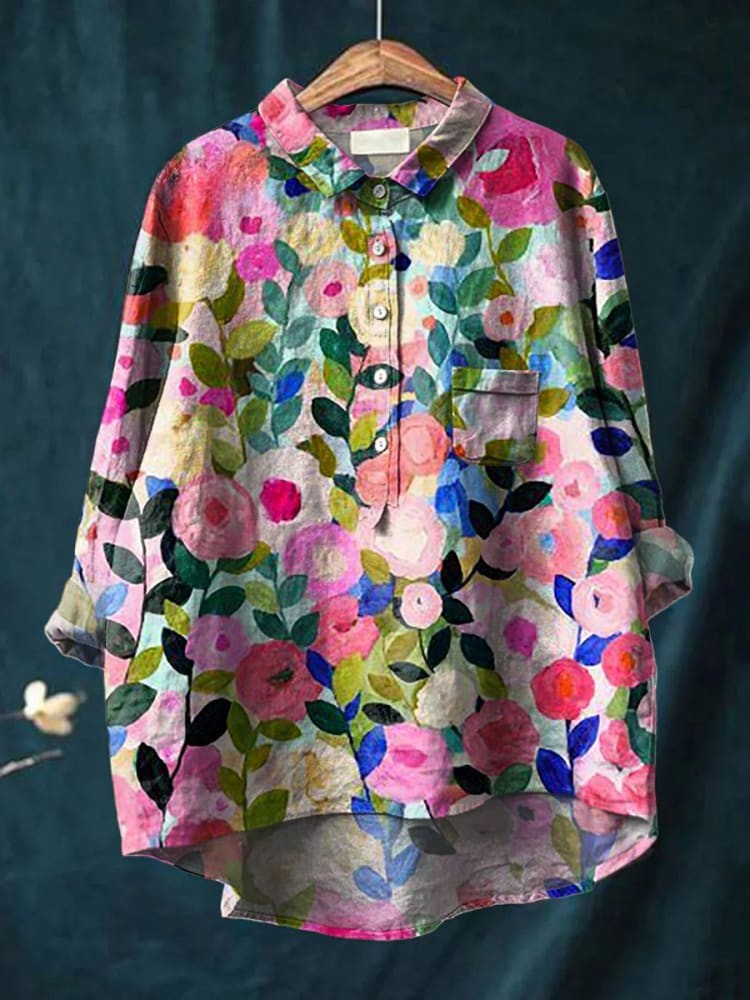 Lisa | Vibrant Floral Shirt