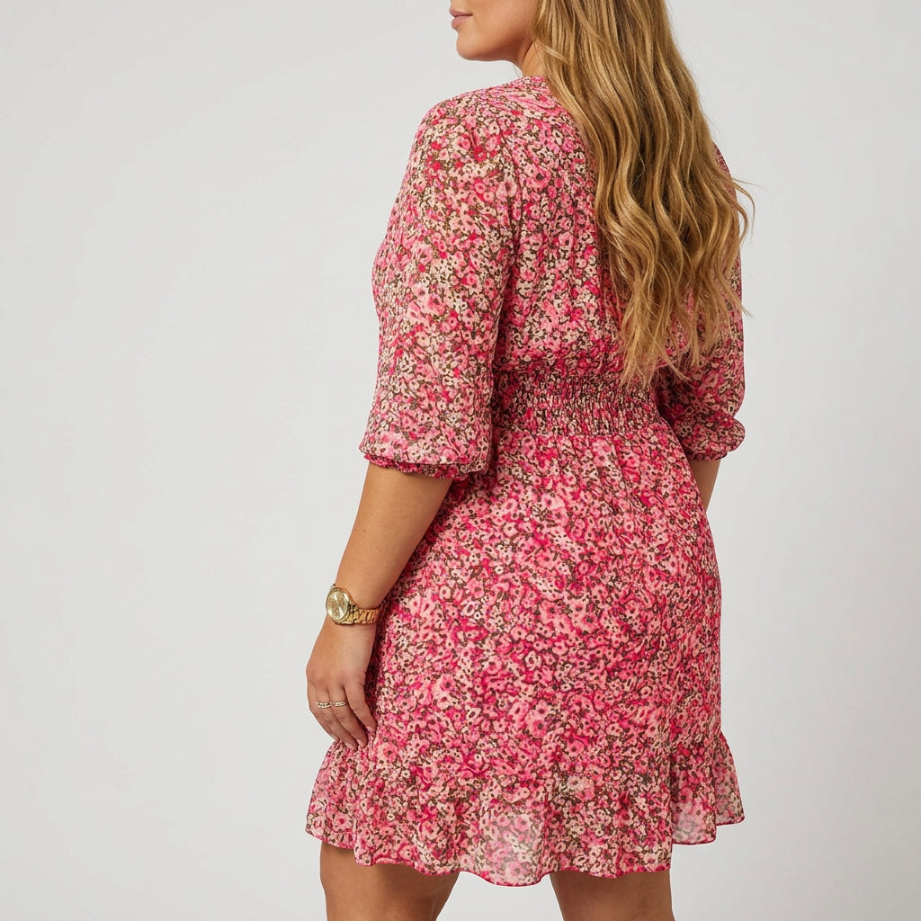 Linnea | Floral Puff Sleeve Dress