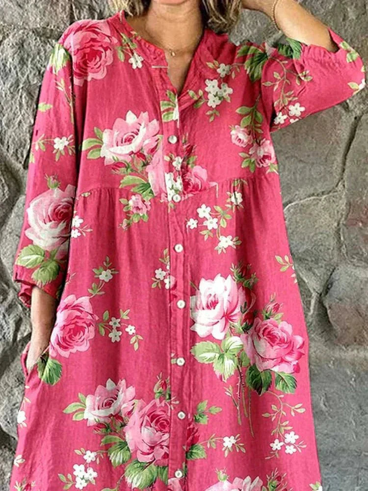 Doreen | Art Floral Dress