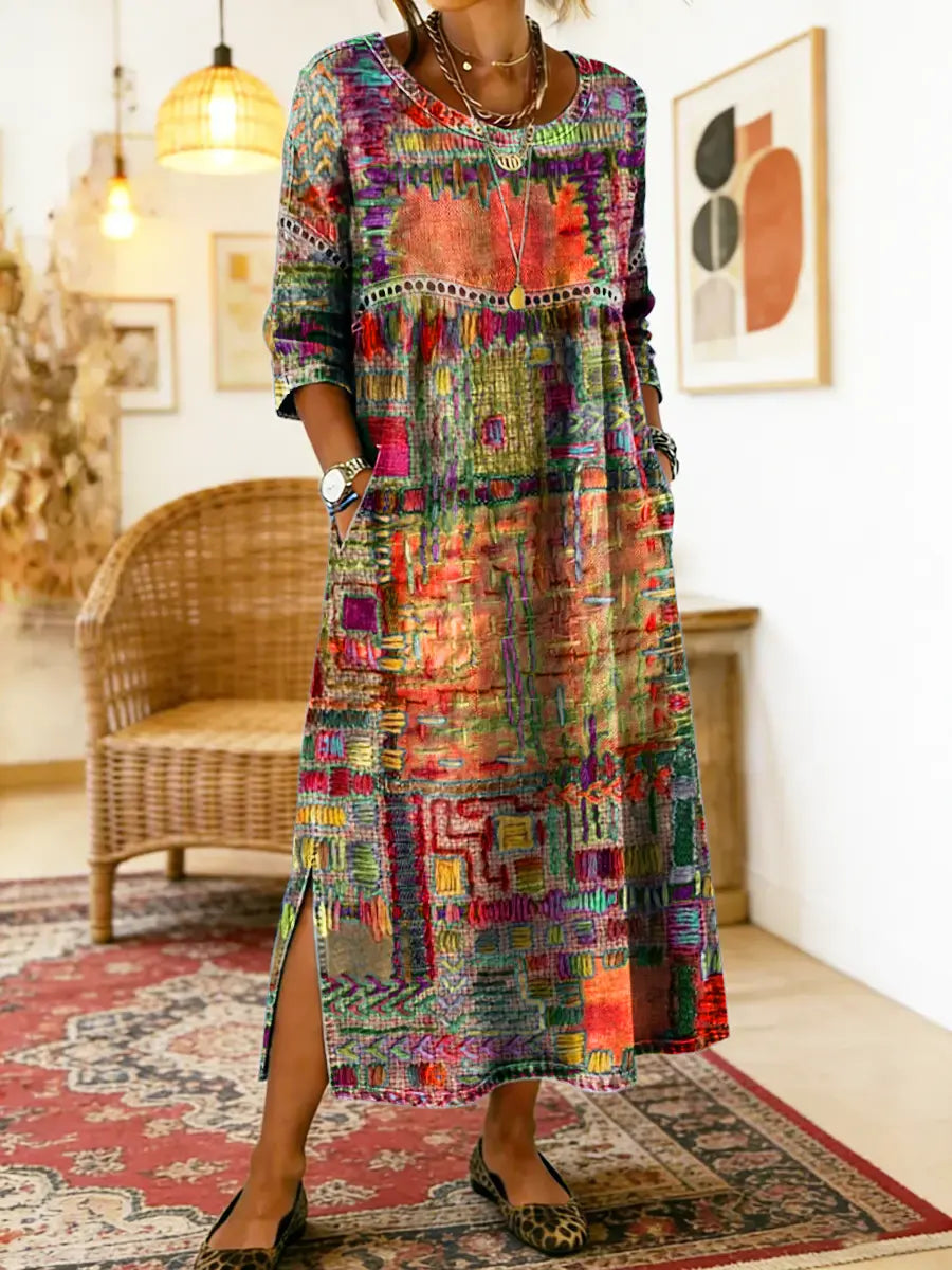 Sabine™ — BOHEMIAN PRINT MAXI DRESS