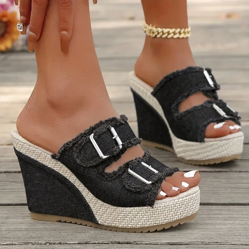 Fray |  Edge Wedge Sandals