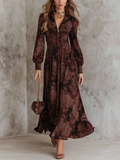 Amelia™ | Paisley Zip Maxi Dress