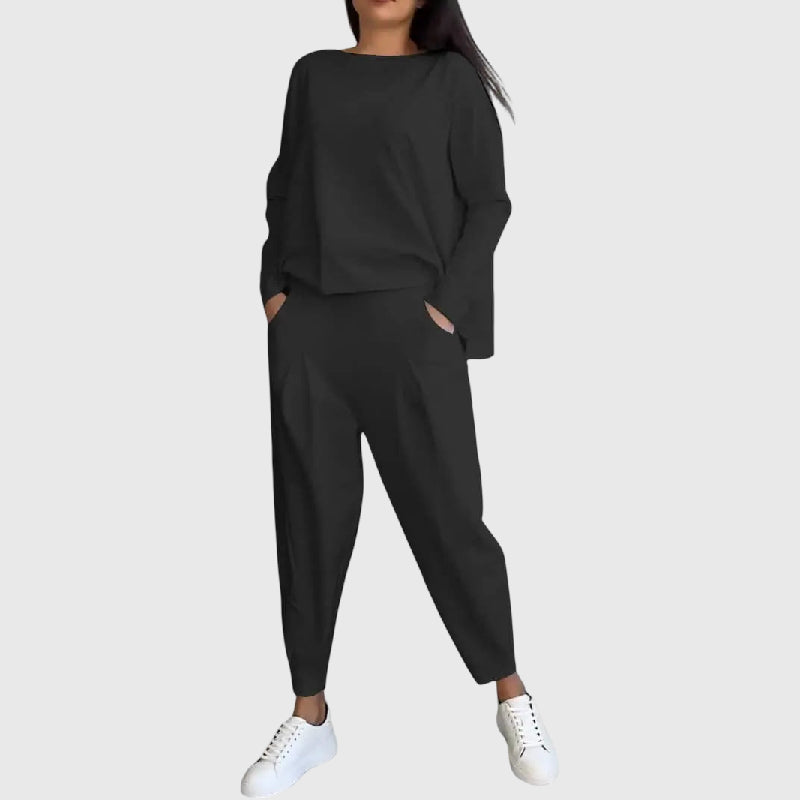Thea | Round Neck Two-Piece Set