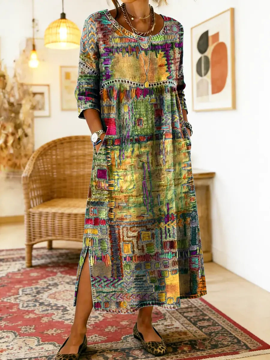 Sabine™ — BOHEMIAN PRINT MAXI DRESS