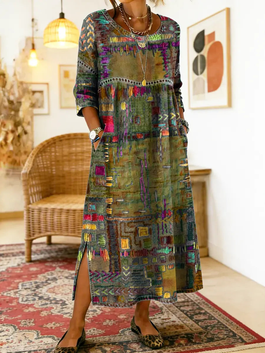 Sabine™ — BOHEMIAN PRINT MAXI DRESS