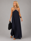 Velora™ | Cross Elegance Maxi Dress