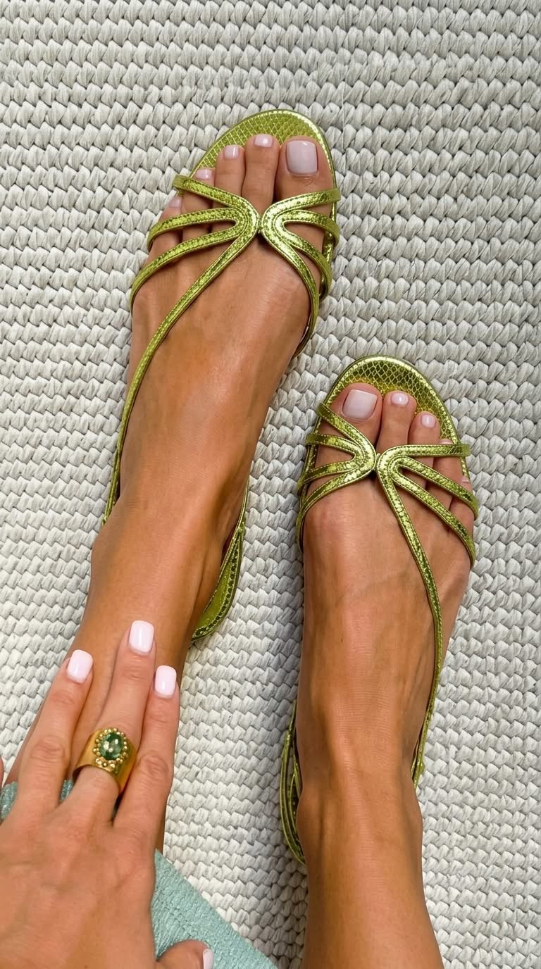 Mia – Golden Summer Elegance Sandals