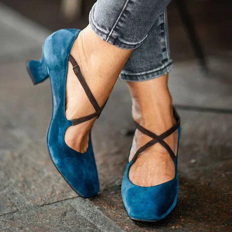 Louise | Elegant Strap Mid-Heels