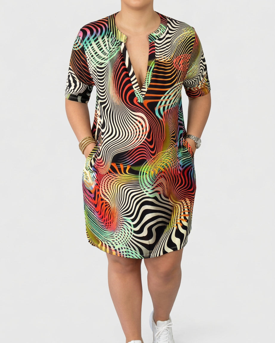 Niamh | Sophisticated V-neck Dress