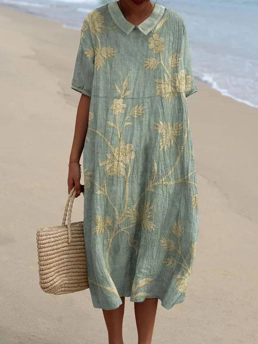 Merel | Vintage Floral Maxi Dress