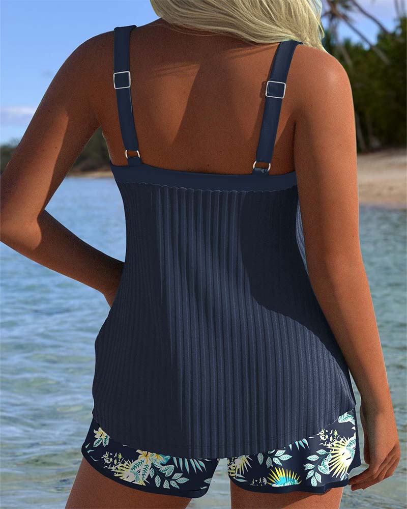Solea | Short Striped Tankini