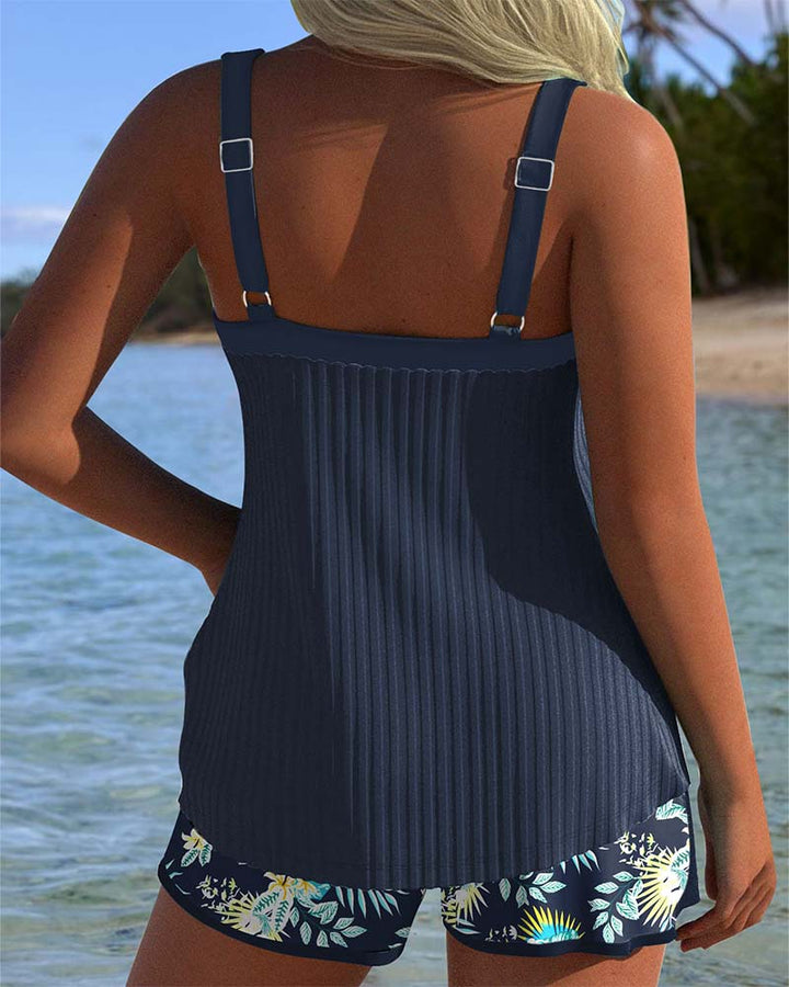 Solea | Short Striped Tankini