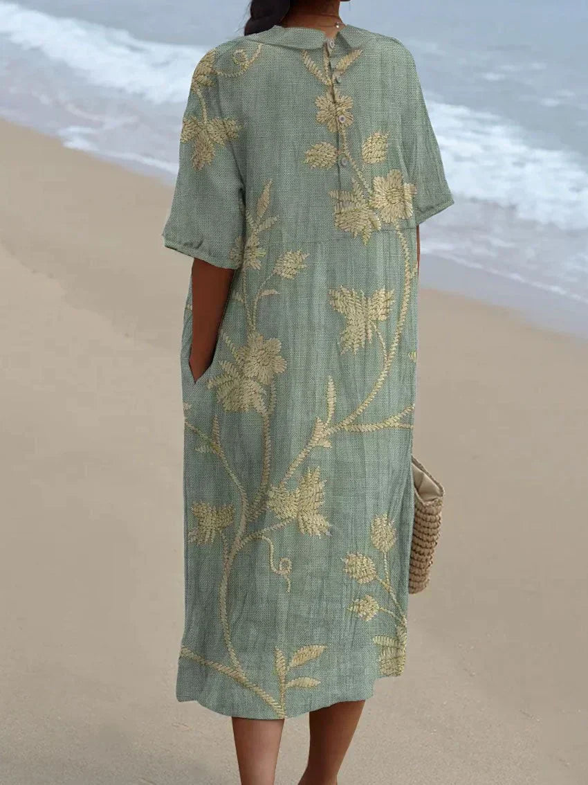 Merel | Vintage Floral Maxi Dress