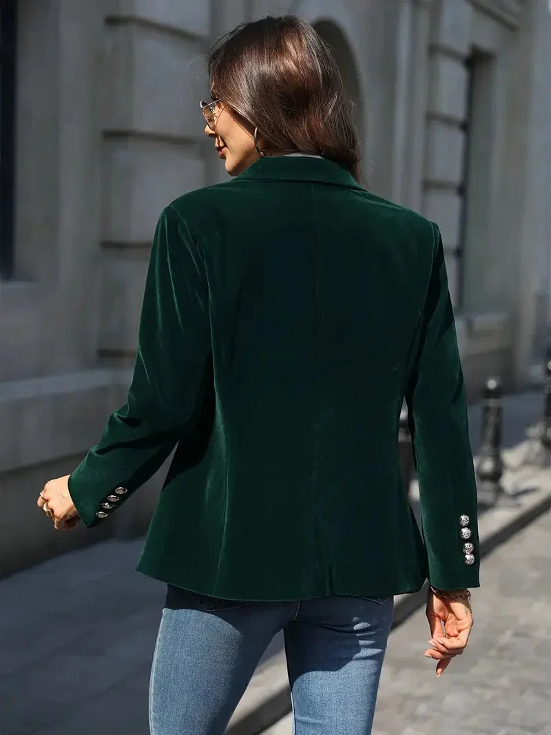 Laurel Crest™ | Elegant Velvet Blazer