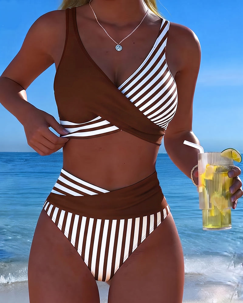 Giulia | Crossed Stripes Bikini