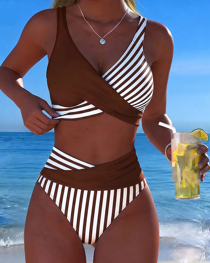 Giulia | Crossed Stripes Bikini