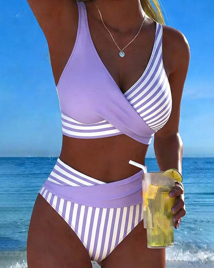 Giulia | Crossed Stripes Bikini