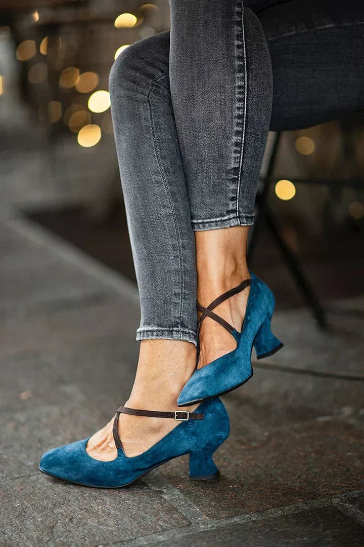 Louise | Elegant Strap Mid-Heels