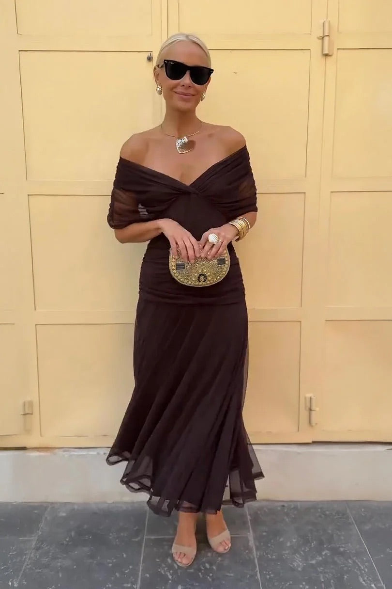 Donita  | Off-Shoulder Maxi Dress