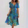 Harper | Women's V-Neck Wrap Midi Dress