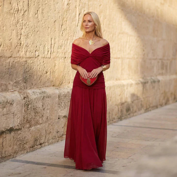 Harper | Elegant Red Dress