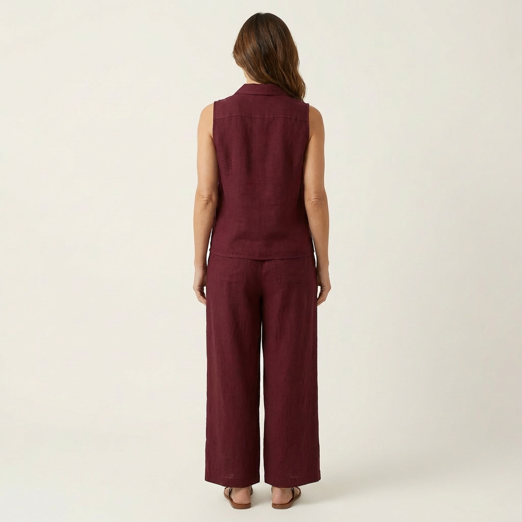 Twiila | Wrap-Top &amp; Wide-Leg Set