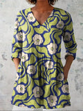Olivia | Romantic Floral V-Neck Shirt