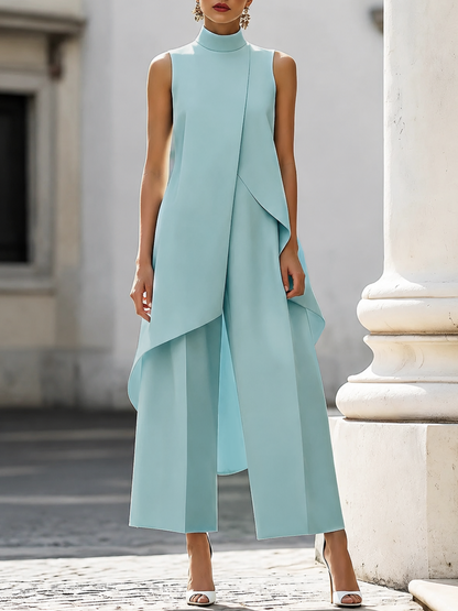 Germine | Elegant Draped Jumpsuit