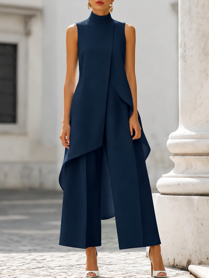 Germine | Elegant Draped Jumpsuit