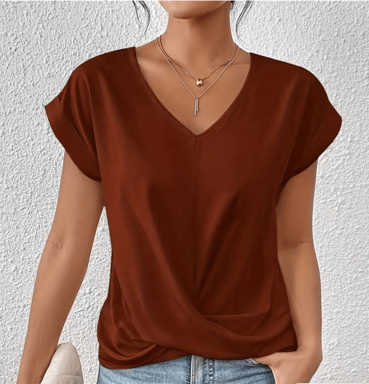 Lorraine | Tummy-Tucking V-Neck Top