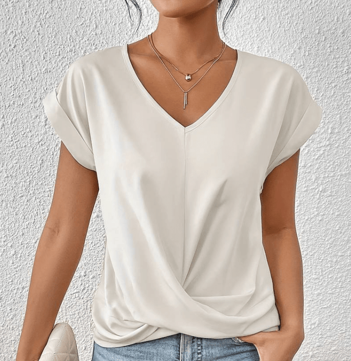 Lorraine | Tummy-Tucking V-Neck Top
