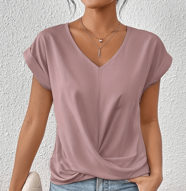 Lorraine | Tummy-Tucking V-Neck Top