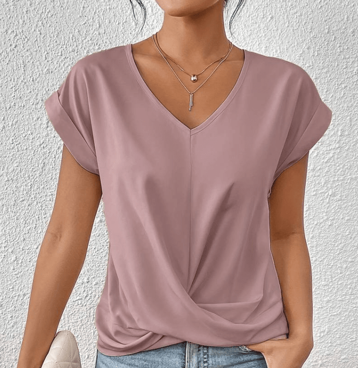 Lorraine | Tummy-Tucking V-Neck Top