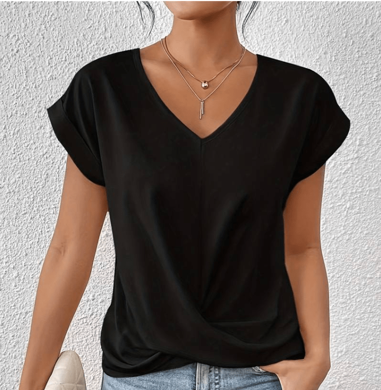 Lorraine | Tummy-Tucking V-Neck Top