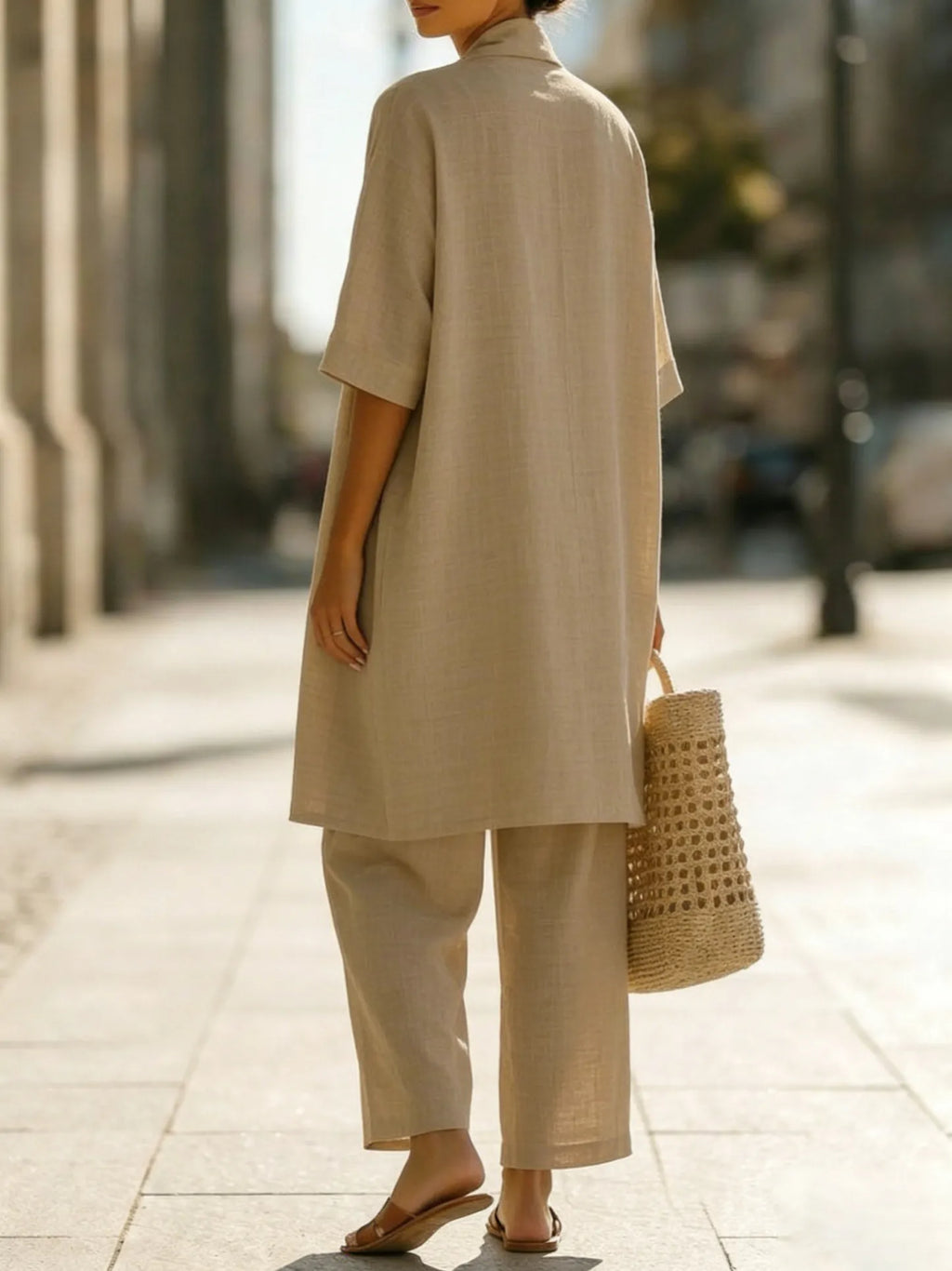 Elegant Minimalist 3-Piece Set: Lightweight and Breathable