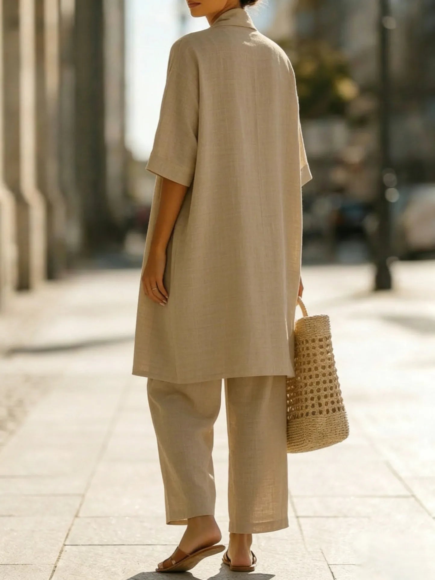 Elegant Minimalist 3-Piece Set: Lightweight and Breathable