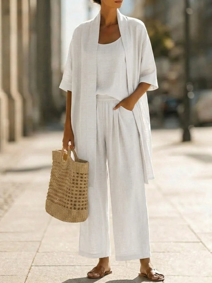 Elegant Minimalist 3-Piece Set: Lightweight and Breathable