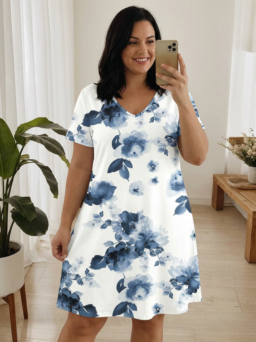 Colette - Printed Bloom Dress