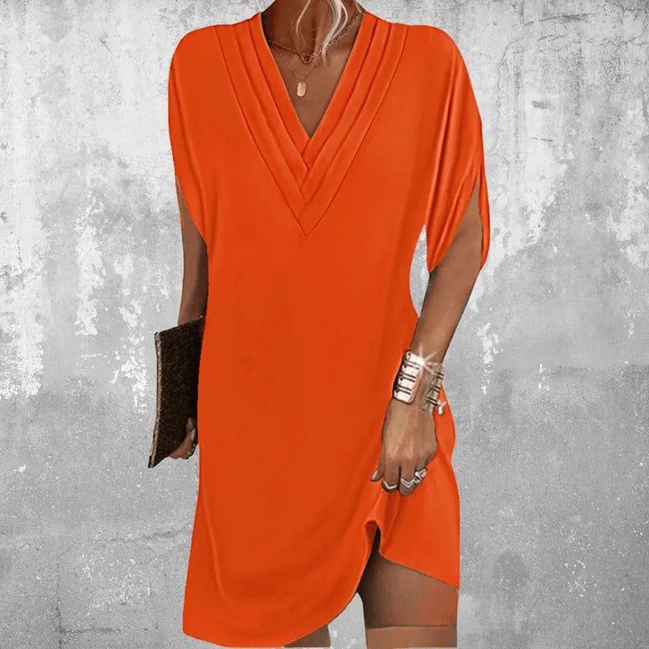 Sienna Satin | V-Neck Dress