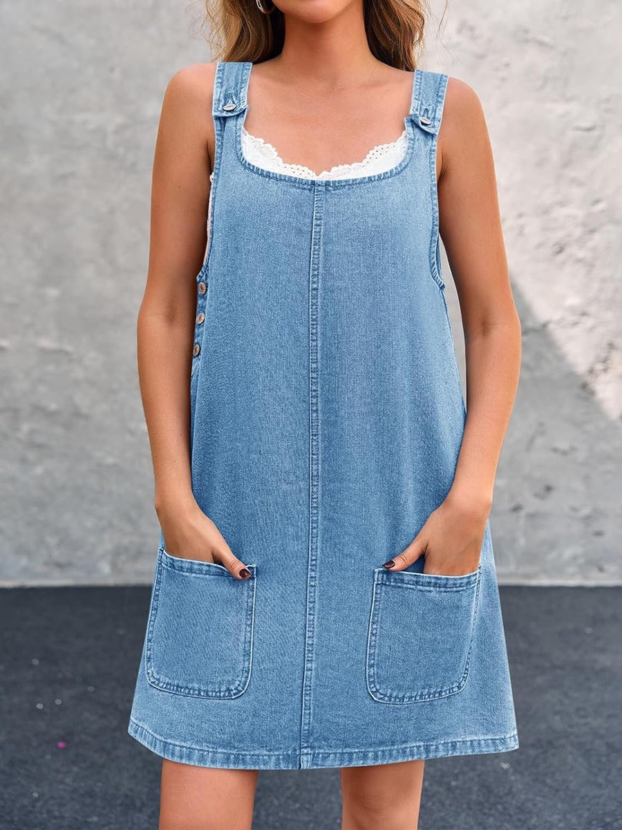 Lisa | Casual Denim Overall Dress