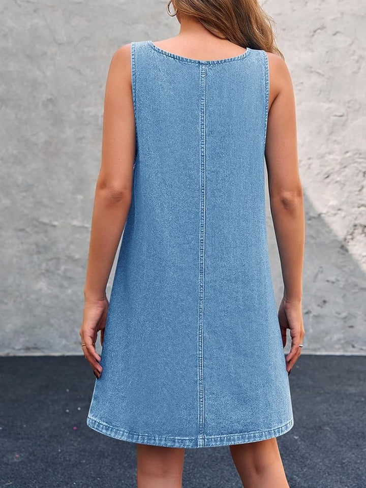 Lisa | Casual Denim Overall Dress