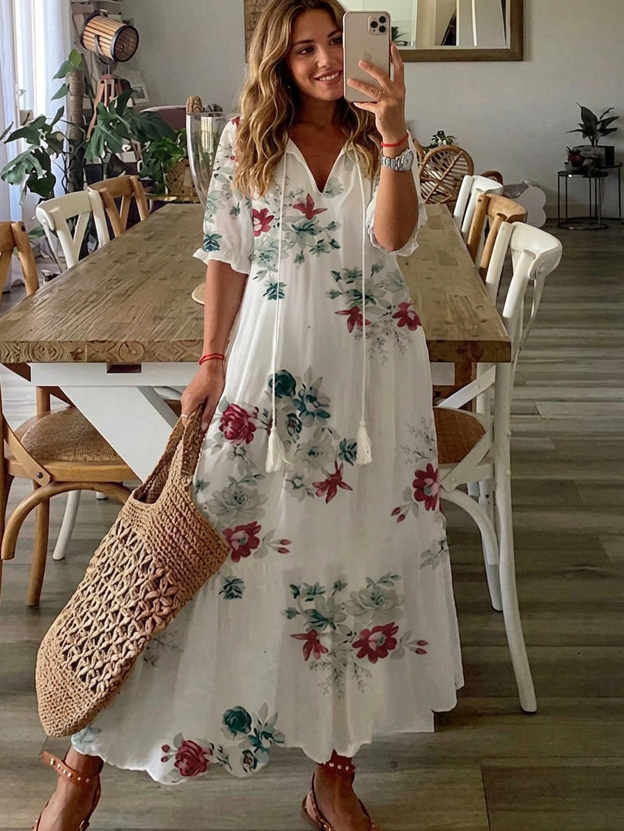 Rosalind - Boho Tummy Coverage Dress