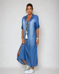 Aria Jean™ | denim midi dress